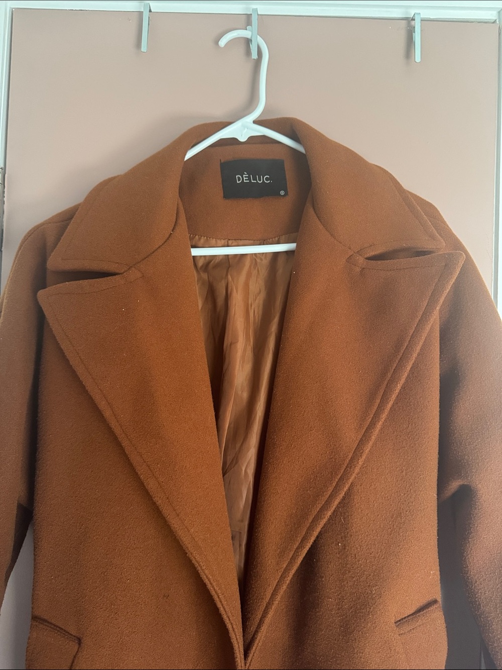 Deluc Women's Rust Pea Coat